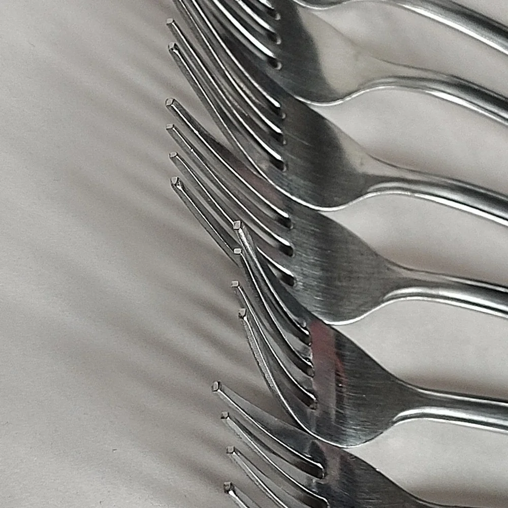 Walco Dinner Forks Stars & Stripes 6 Stainless Steel Forks Vintage Flatware